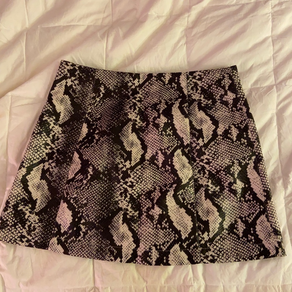 Urban outfitters snakeskin mini skirt